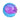 Gigwi G-Ball Purple/Blue Squeaker Transparent (Medium)